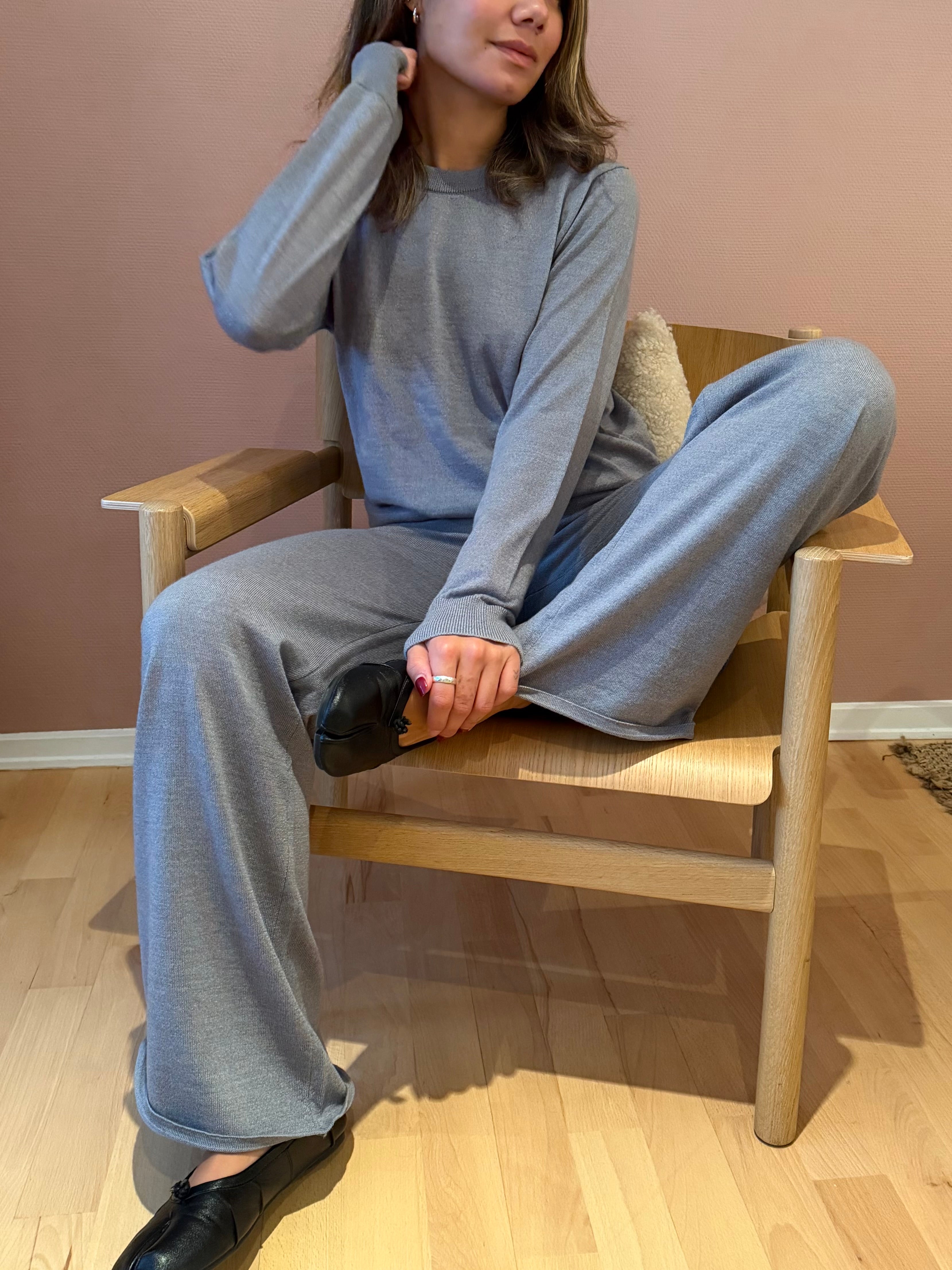 Basic Apparel Vera Sweater Sweaters 094 Light Grey Mel.